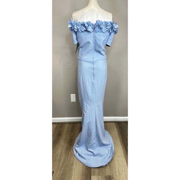NWT Catherine Regehr Off Shoulder Sunflower Trumpet Skirt Gown Size US2 $3070 - Picture 5 of 9